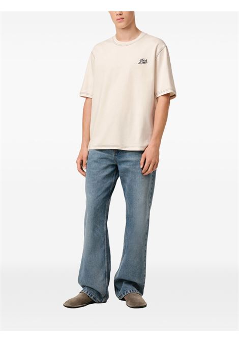 Crem white printed t-shirt Ami Paris - men AMI PARIS | HTS029JE0118136